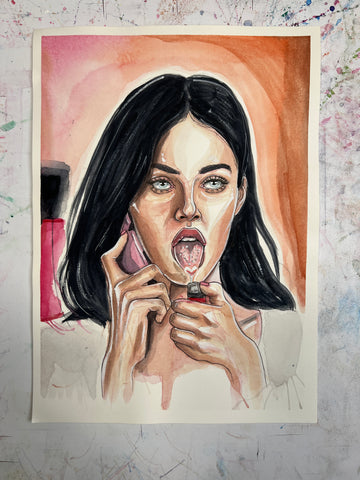 JENNIFER'S BODY - Original Watercolor Painting