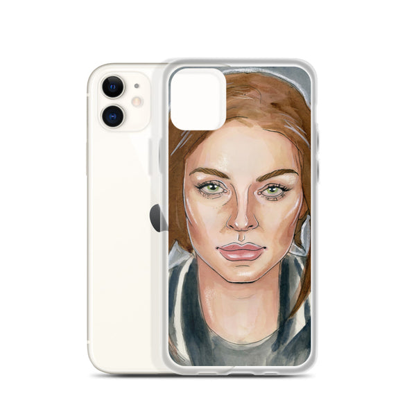 Lindsay Lohan Mugshot 6 iPhone Case