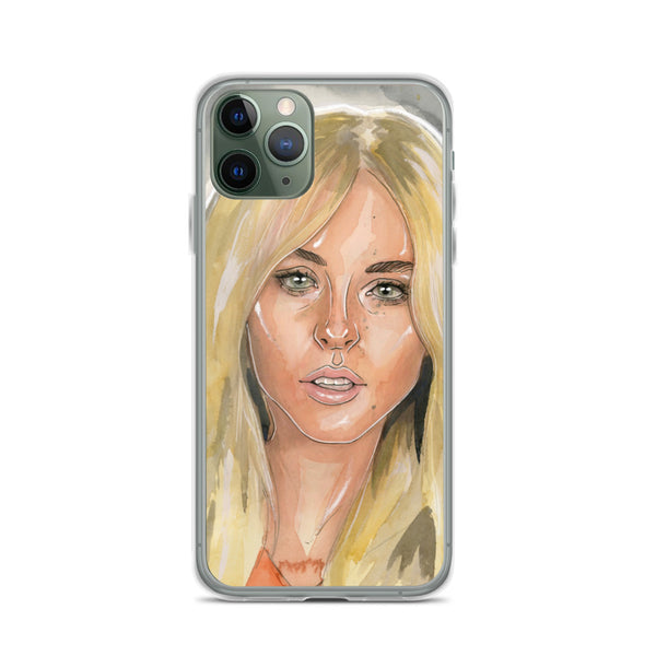 Lindsay Lohan Mugshot 1 iPhone Case