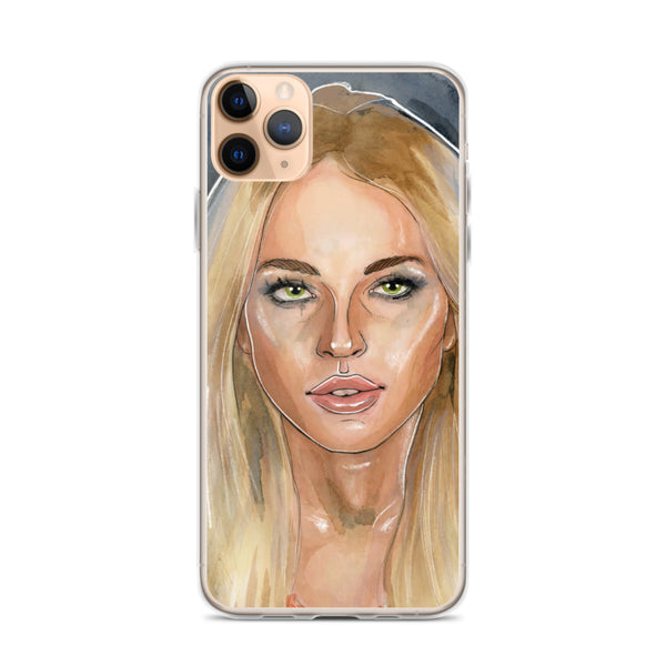 Lindsay Lohan Mugshot 2 iPhone Case