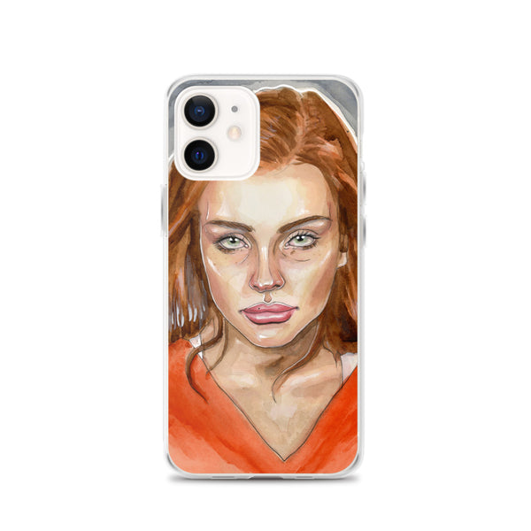 Lindsay Lohan Mugshot 4 iPhone Case