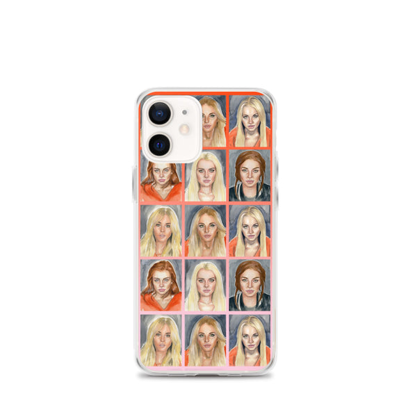 Lindsay Lohan Mugshot Collage iPhone Case