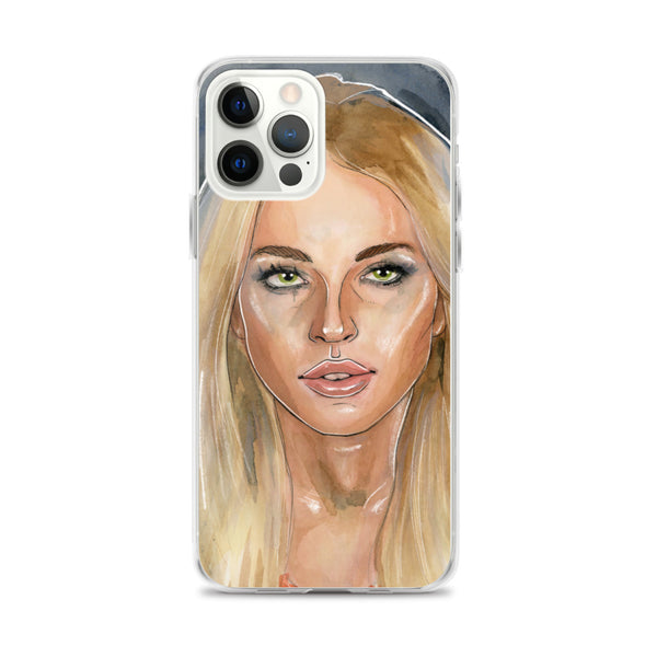 Lindsay Lohan Mugshot 2 iPhone Case