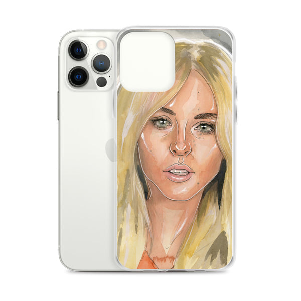 Lindsay Lohan Mugshot 1 iPhone Case