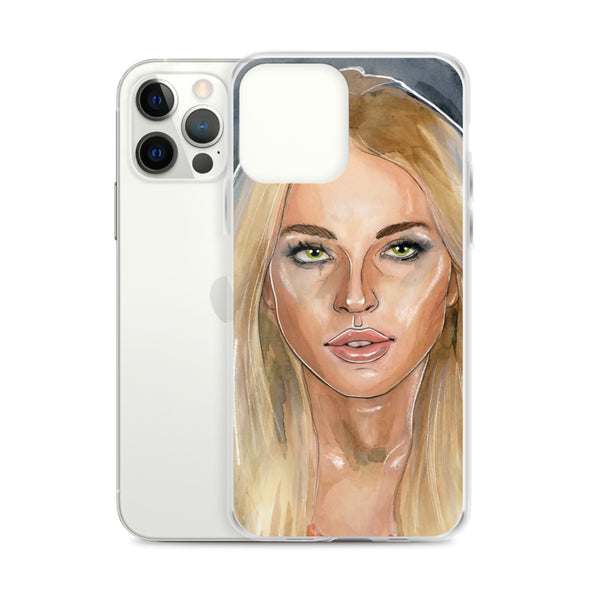 Lindsay Lohan Mugshot 2 iPhone Case