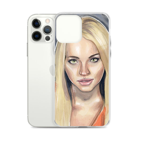 Lindsay Lohan Mugshot 3 iPhone Case