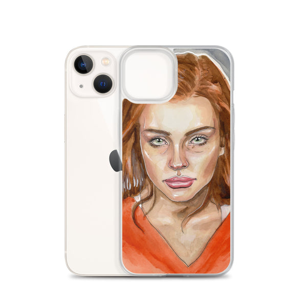 Lindsay Lohan Mugshot 4 iPhone Case