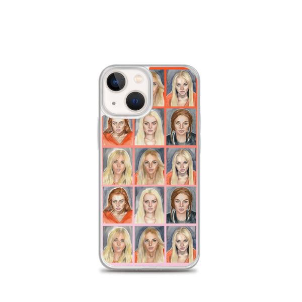 Lindsay Lohan Mugshot Collage iPhone Case