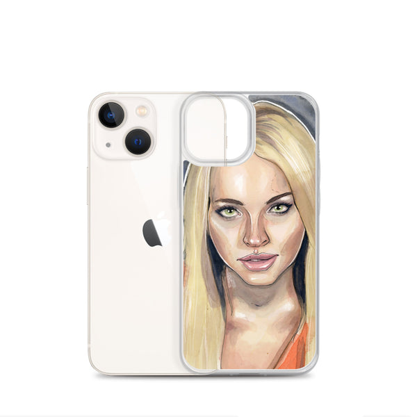 Lindsay Lohan Mugshot 3 iPhone Case