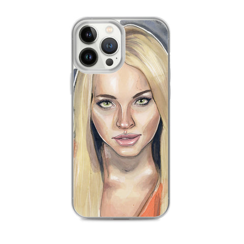 Lindsay Lohan Mugshot 3 iPhone Case