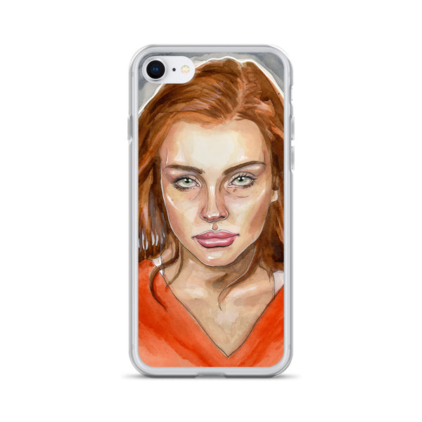 Lindsay Lohan Mugshot 4 iPhone Case