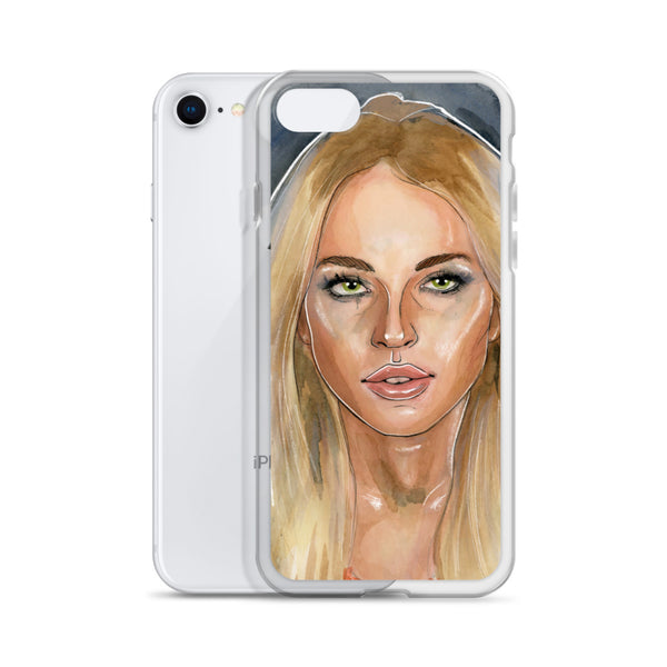 Lindsay Lohan Mugshot 2 iPhone Case