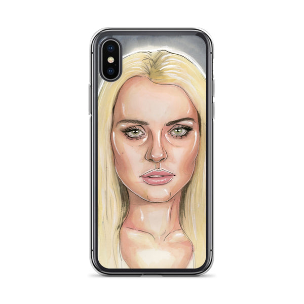 Lindsay Lohan Mugshot 5 iPhone Case