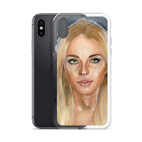 Lindsay Lohan Mugshot 2 iPhone Case