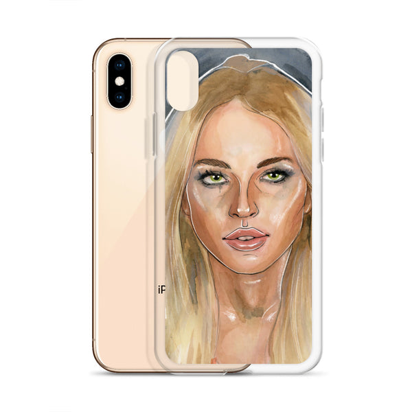 Lindsay Lohan Mugshot 2 iPhone Case