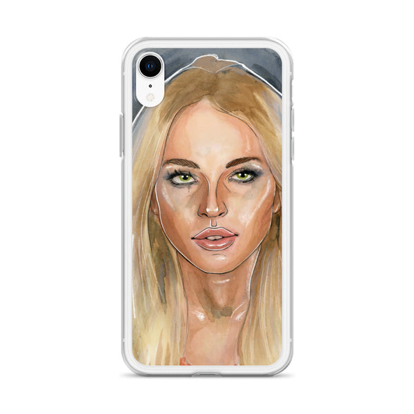 Lindsay Lohan Mugshot 2 iPhone Case