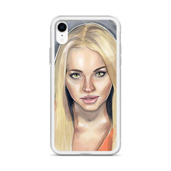 Lindsay Lohan Mugshot 3 iPhone Case