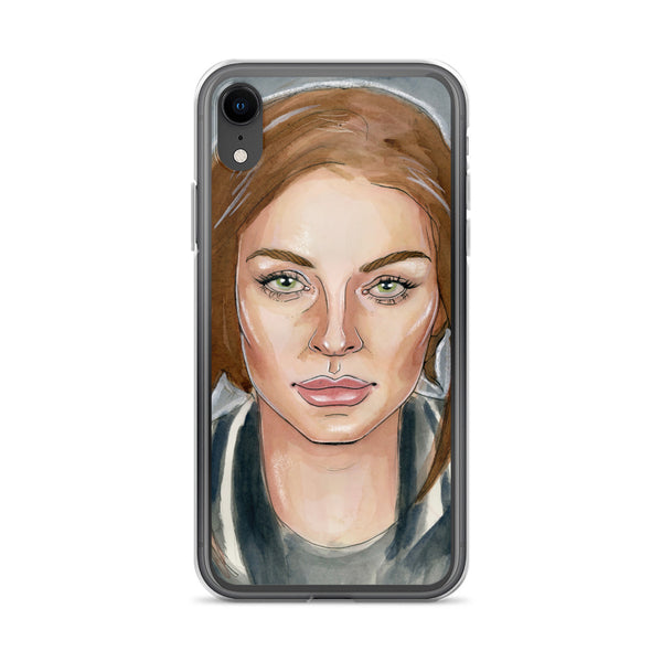 Lindsay Lohan Mugshot 6 iPhone Case