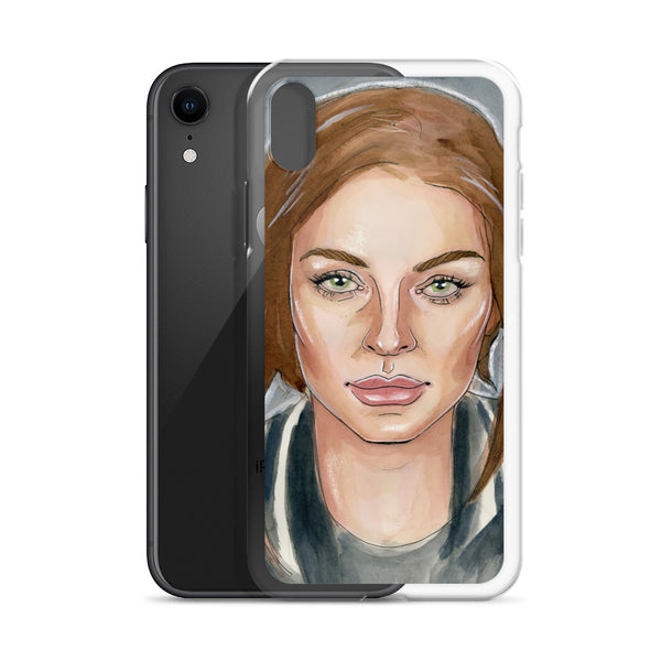 Lindsay Lohan Mugshot 6 iPhone Case