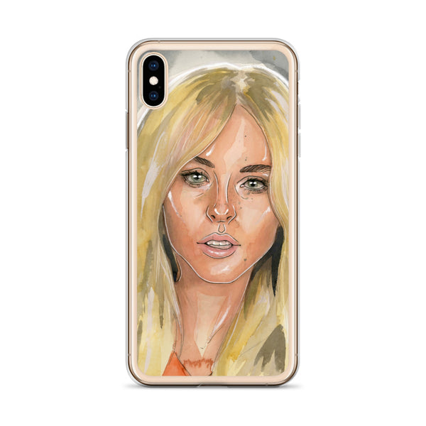 Lindsay Lohan Mugshot 1 iPhone Case