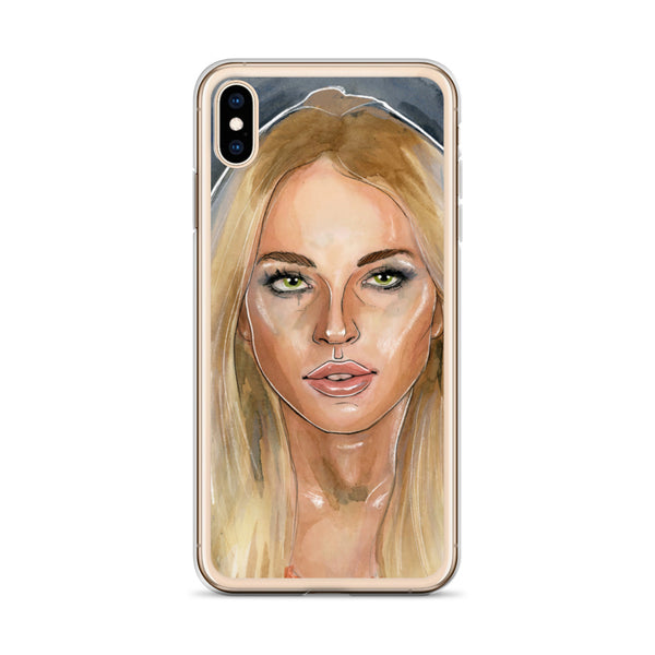 Lindsay Lohan Mugshot 2 iPhone Case