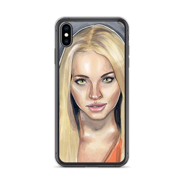 Lindsay Lohan Mugshot 3 iPhone Case