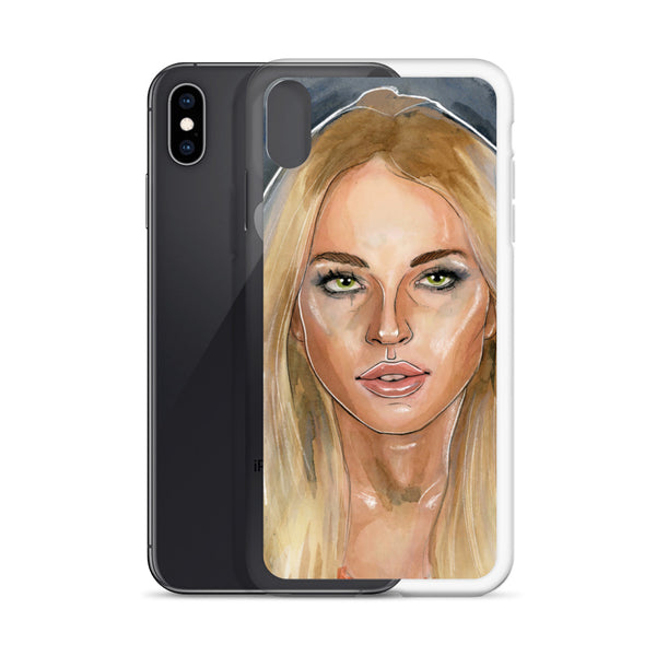 Lindsay Lohan Mugshot 2 iPhone Case